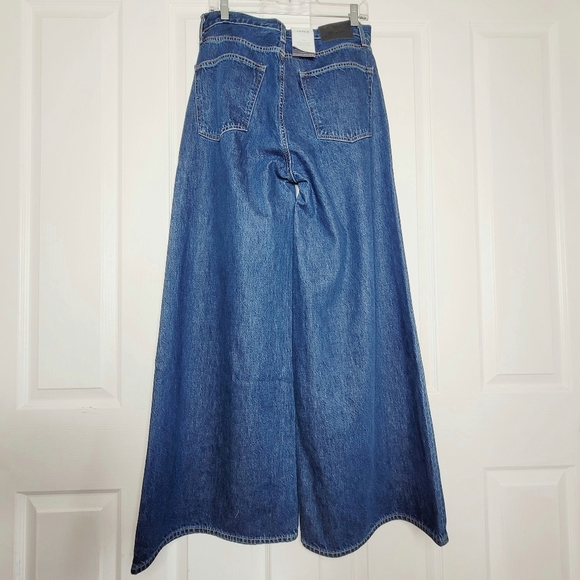 Levis Made & Crafted Womens Denim Jean 25 Full Flare High Rise Dark Blue New - Picture 11 of 11